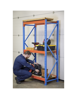 Heavy-Duty Shelving Unit with 3 Beam Sets 900kg Capacity Per Level