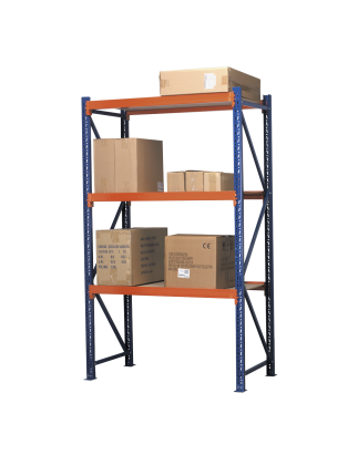 Heavy-Duty Shelving Unit with 3 Beam Sets 900kg Capacity Per Level