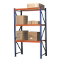 Heavy-Duty Shelving Unit with 3 Beam Sets 900kg Capacity Per Level