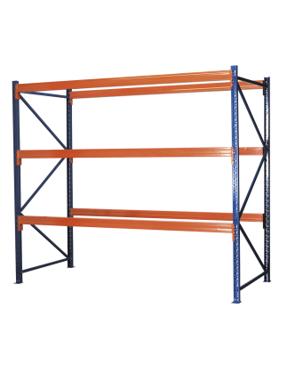 Heavy-Duty Racking Unit with 3 Beam Set 1000kg Capacity Per Level