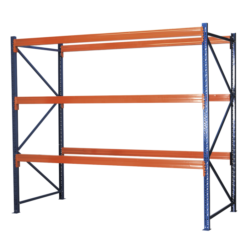 Heavy-Duty Racking Unit with 3 Beam Set 1000kg Capacity Per Level