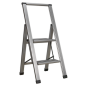 Professional Folding Step Ladder 2-Step Aluminium 150kg Capacity