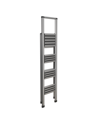 Professional Folding Step Ladder 4-Step Aluminium 150kg Capacity