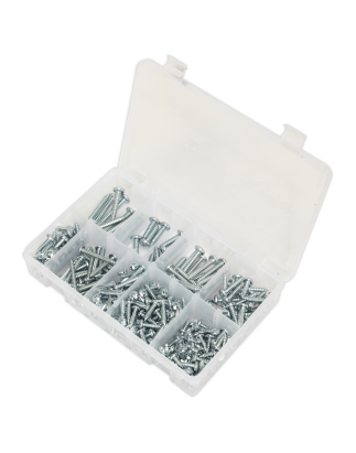 Self-Tapping Screw Assortment DIN 798CZ 305pc Pan Head Pozi Zinc