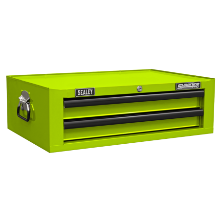 Topchest, Mid-Box Tool Chest & Rollcab Combination 14 Drawer with Ball-Bearing Slides - Green