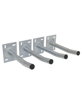 Wall Mountable Storage Hooks - Set of 4