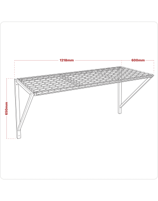 Heavy-Duty Wall Mounted Storage Rack