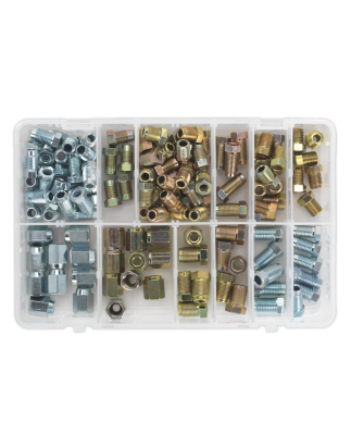 Brake Pipe Nut Assortment 200pc - Metric & Imperial