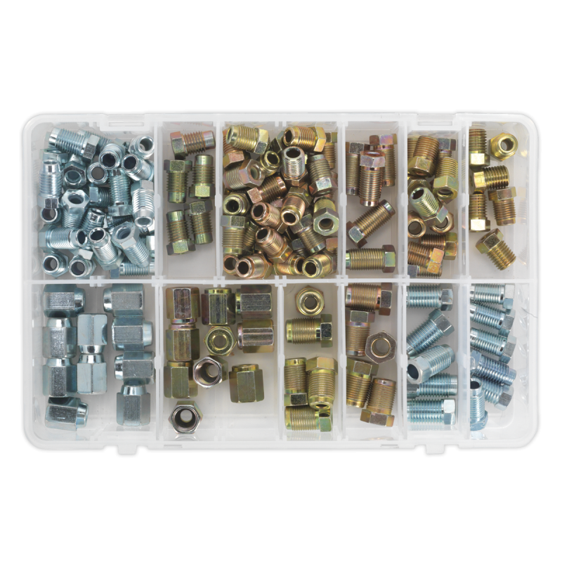 Brake Pipe Nut Assortment 200pc - Metric & Imperial