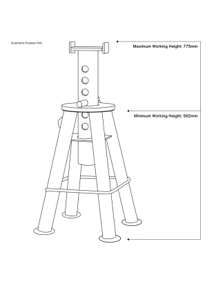 Premier Axle Stands (Pair) 10 Tonne Capacity per Stand