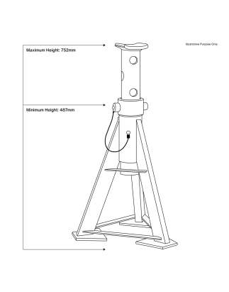 Premier Axle Stands (Pair) 12 Tonne Capacity per Stand High Level