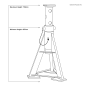 Premier Axle Stands (Pair) 12 Tonne Capacity per Stand High Level