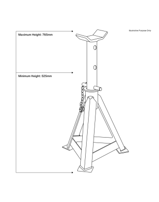 Axle Stands (Pair) 12 Tonne Capacity per Stand