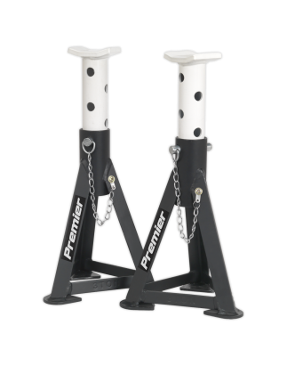 Premier Axle Stands (Pair) 3 Tonne Capacity per Stand - White