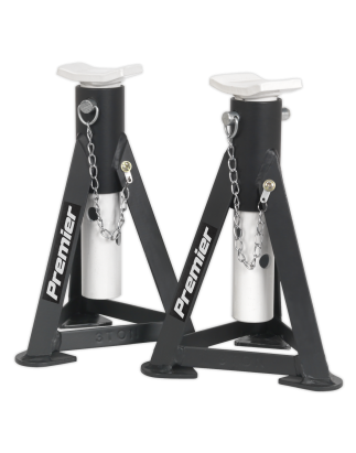 Premier Axle Stands (Pair) 3 Tonne Capacity per Stand - White