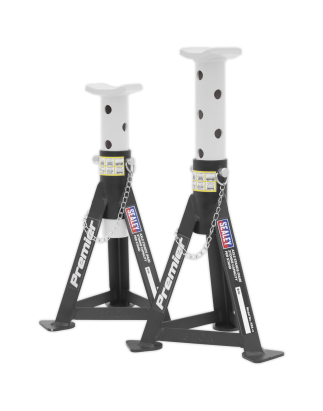 Premier Axle Stands (Pair) 3 Tonne Capacity per Stand - White