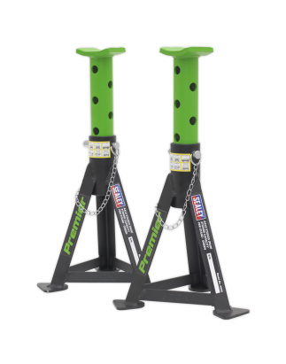 Premier Axle Stands (Pair) 3 Tonne Capacity per Stand - Green