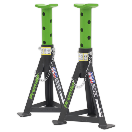 Premier Axle Stands (Pair) 3 Tonne Capacity per Stand - Green