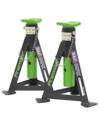 Premier Axle Stands (Pair) 3 Tonne Capacity per Stand - Green