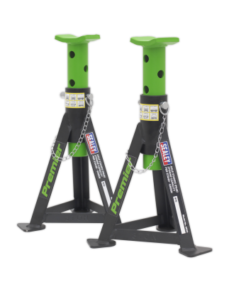 Premier Axle Stands (Pair) 3 Tonne Capacity per Stand - Green