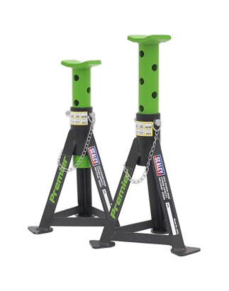 Premier Axle Stands (Pair) 3 Tonne Capacity per Stand - Green