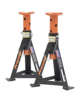 Premier Axle Stands (Pair) 3 Tonne Capacity per Stand - Orange