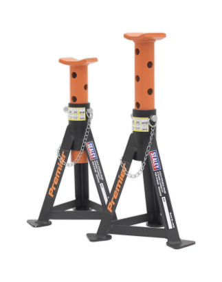 Premier Axle Stands (Pair) 3 Tonne Capacity per Stand - Orange