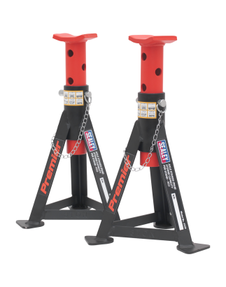 Premier Axle Stands (Pair) 3 Tonne Capacity per Stand - Red