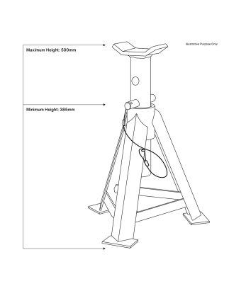 Axle Stands (Pair) 5 Tonne Capacity per Stand