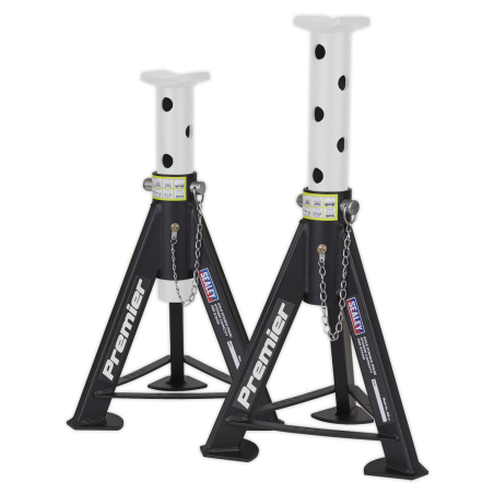 Premier Axle Stands (Pair) 6 Tonne Capacity per Stand - White