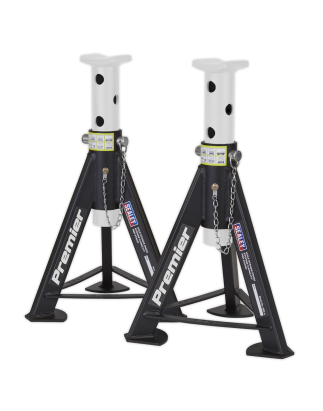 Premier Axle Stands (Pair) 6 Tonne Capacity per Stand - White