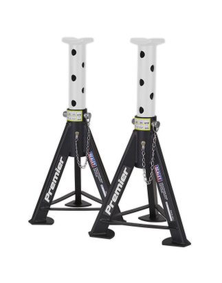 Premier Axle Stands (Pair) 6 Tonne Capacity per Stand - White