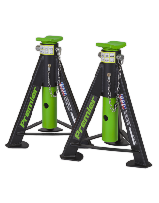 Premier Axle Stands (Pair) 6 Tonne Capacity per Stand - Green