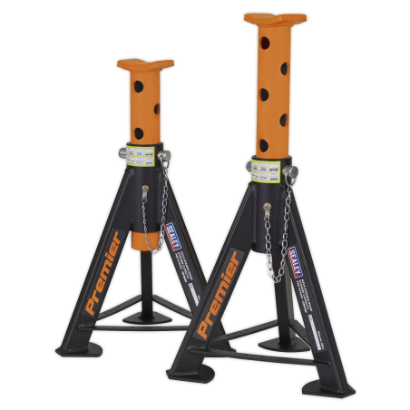 Premier Axle Stands (Pair) 6 Tonne Capacity per Stand - Orange