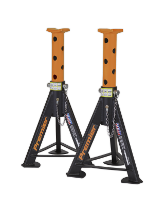 Premier Axle Stands (Pair) 6 Tonne Capacity per Stand - Orange