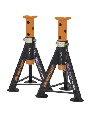 Premier Axle Stands (Pair) 6 Tonne Capacity per Stand - Orange