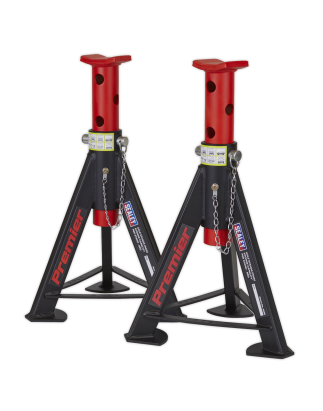 Premier Axle Stands (Pair) 6 Tonne Capacity per Stand - Red