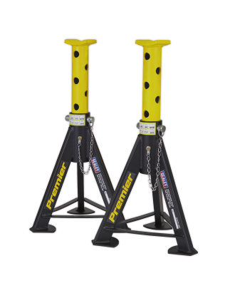 Premier Axle Stands (Pair) 6 Tonne Capacity per Stand - Yellow