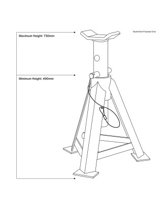 Axle Stands (Pair) 7.5 Tonne Capacity per Stand