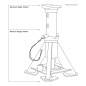 Premier Short Axle Stands (Pair) 7 Tonne Capacity per Stand