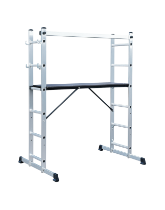 Échelle d'échafaudage 4 voies en aluminium - EN 131