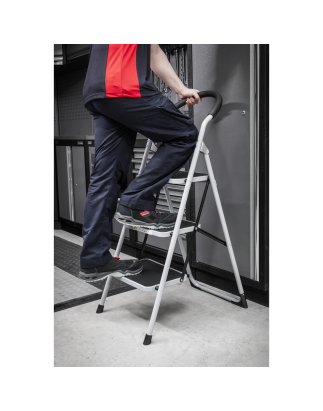 Step Stool 3-Tread 150kg Capacity - BS EN 14183