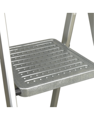 Step Ladder 3-Tread Aluminium - BS EN 131