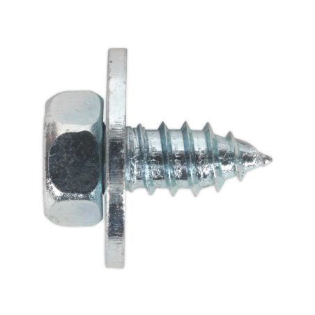 Acme Screw with Captive Washer #14 x 1/2" Zinc Pack of 100