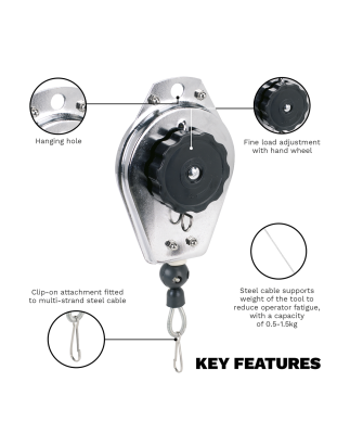 Spring Balancer 0.5-1.5kg Capacity