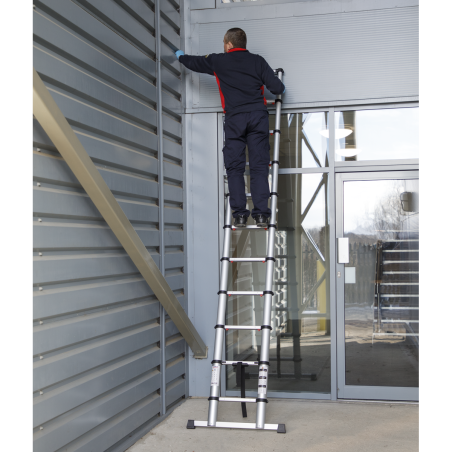 Telescopic Ladder 11-Tread Aluminium - BS EN 131