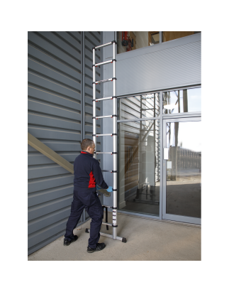 Telescopic Ladder 11-Tread Aluminium - BS EN 131