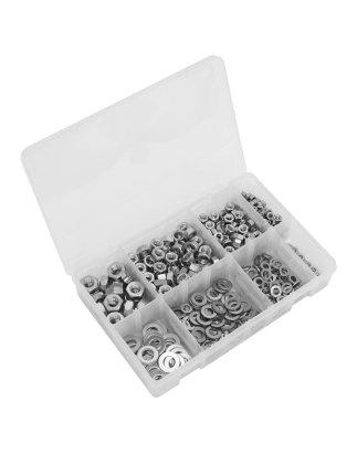 Stainless Steel Nut and Washer Assortment 500pc M5-M10