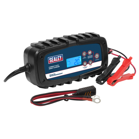 Chargeur et mainteneur intelligent automatique compact 6/12 V 6,5 A