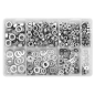 Assortiment d'écrous et rondelles en acier inoxydable 500 pièces M5-M10